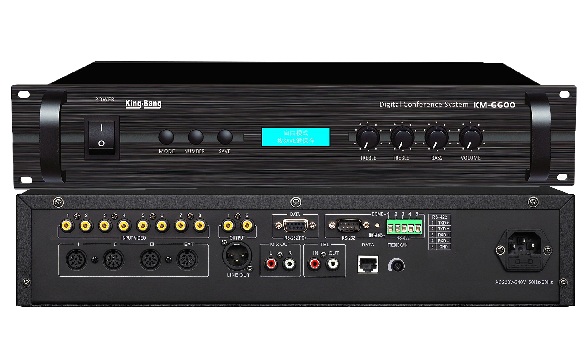 討論、表決、視像型會(huì)議系統(tǒng)主機(jī)KM-6600